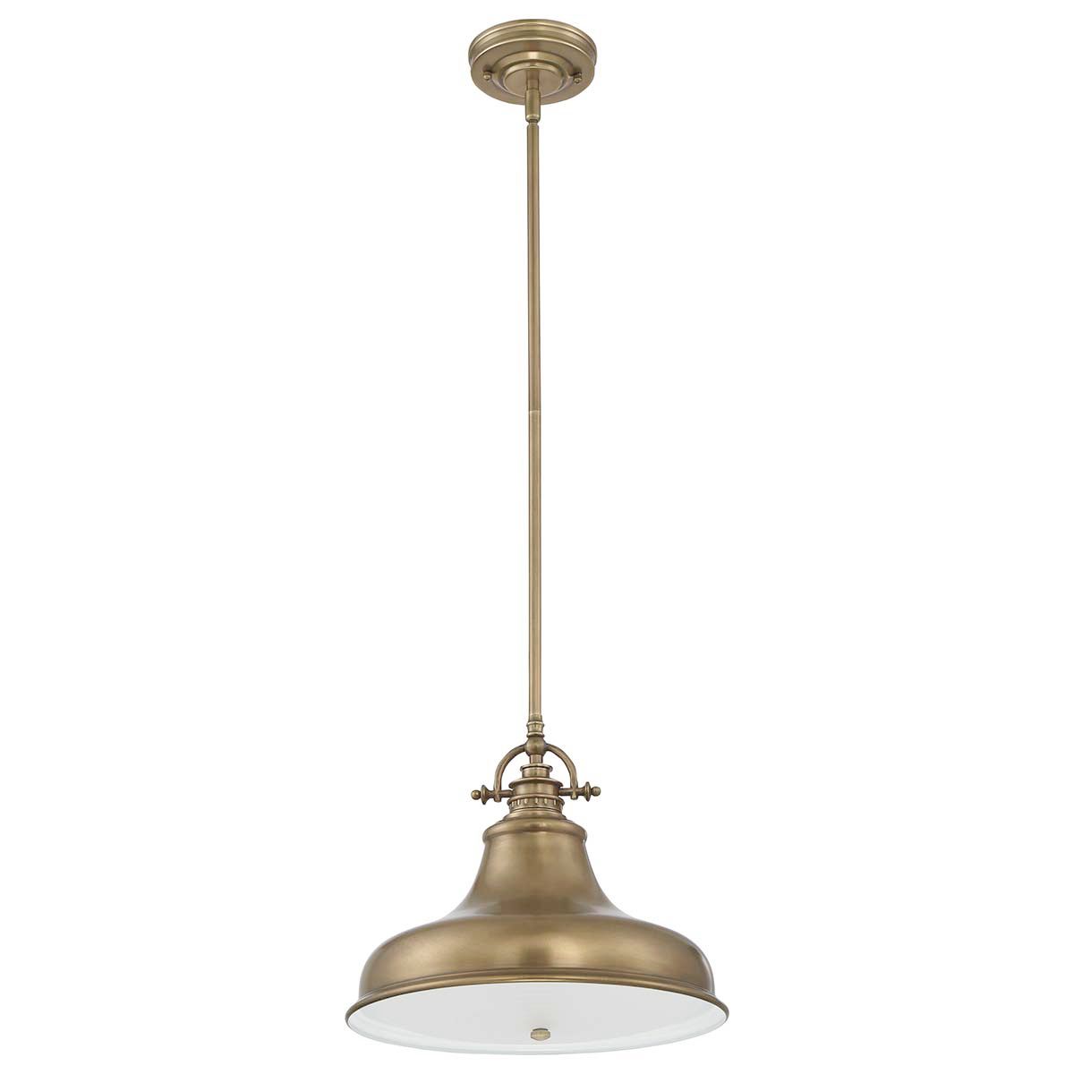 Emery Medium Pendant in Weathered Brass Finish