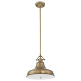 Emery Medium Pendant in Weathered Brass Finish