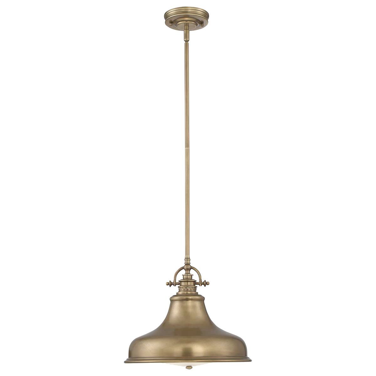 Emery Medium Pendant in Weathered Brass Finish