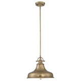 Emery Medium Pendant in Weathered Brass Finish