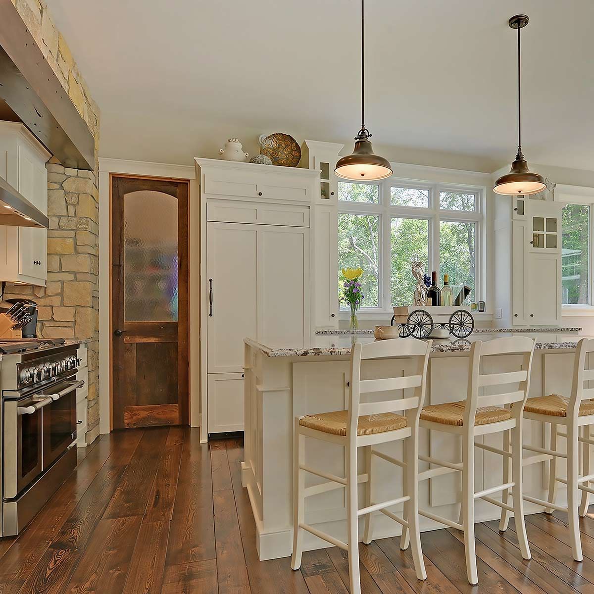 Emery Medium Pendant in Weathered Brass Finish