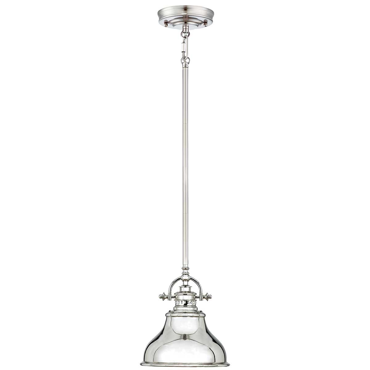 Emery Classic Americana Pendant Light in Polished Imperial Silver