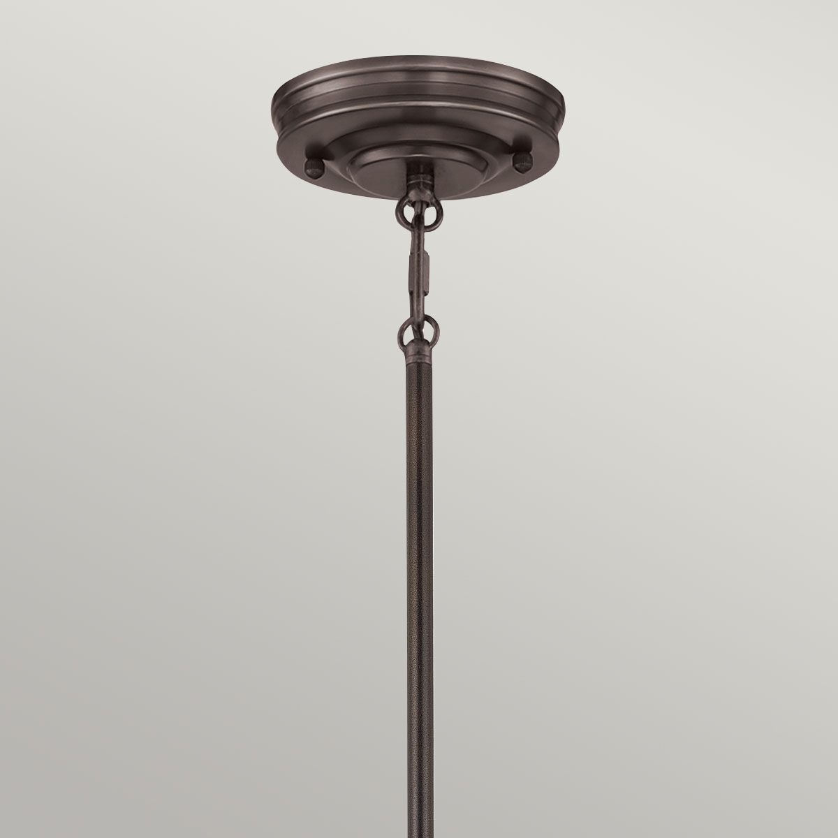 Vintage Artisan Palladian Bronze Pendant Light Fixture