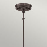 Vintage Artisan Palladian Bronze Pendant Light Fixture