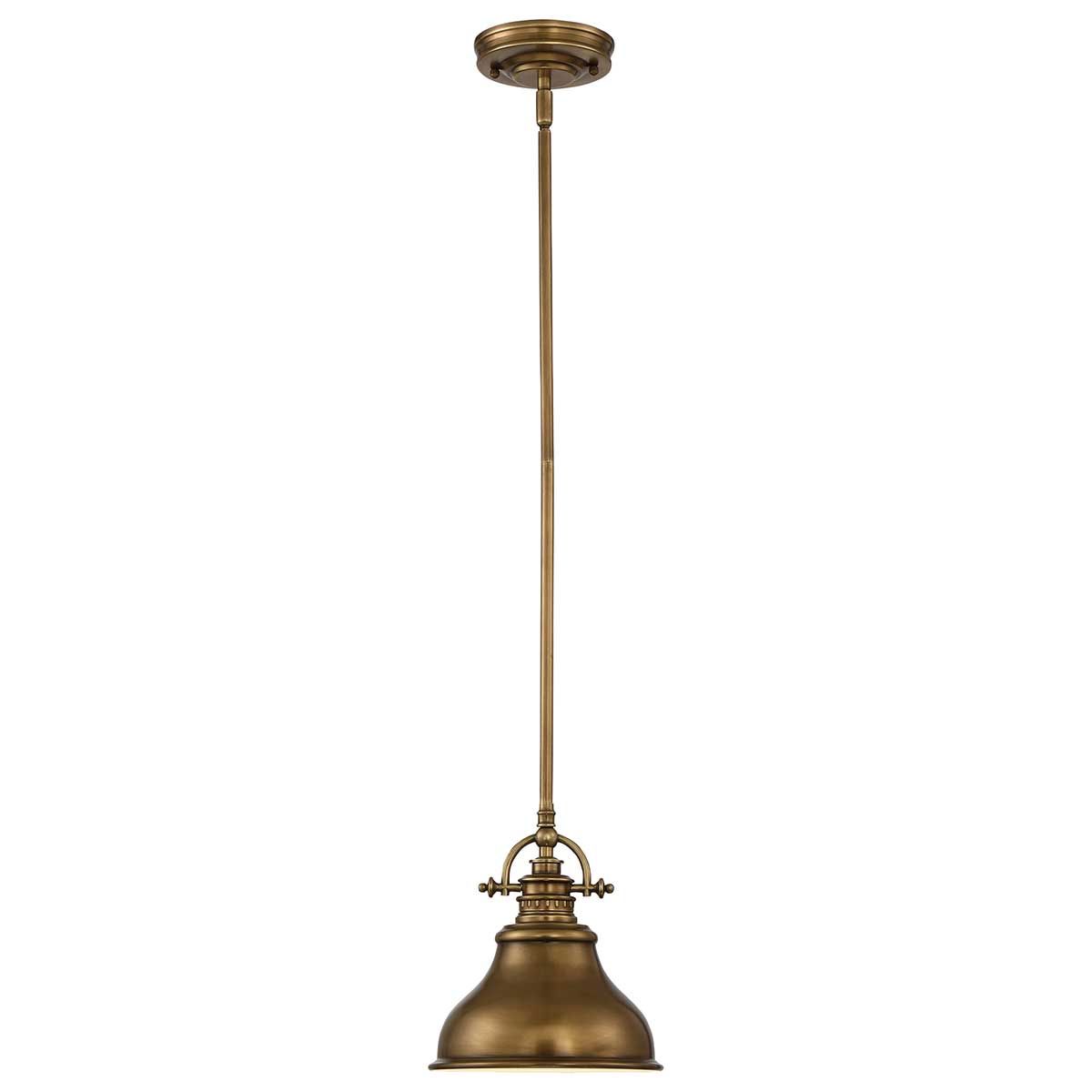 Vintage Artisan Palladian Bronze Pendant Light Fixture
