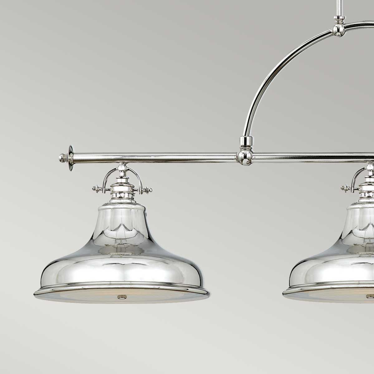 Emery Triple Light Island Pendant in Imperial Silver Finish