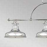 Emery Triple Light Island Pendant in Imperial Silver Finish