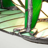 Charming Frog Tiffany-Style Table Lamp