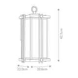 Western Bronze Goldenrod Wall Lantern - Mid-century Outdoor Light