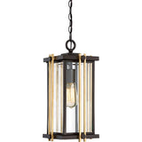 Modern Goldenrod Chain Lantern in Rich Western Bronze