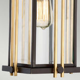 Modern Goldenrod Chain Lantern in Rich Western Bronze