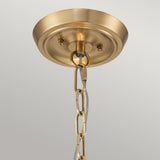Manhattan Elegance 4 Light Brass Pendant