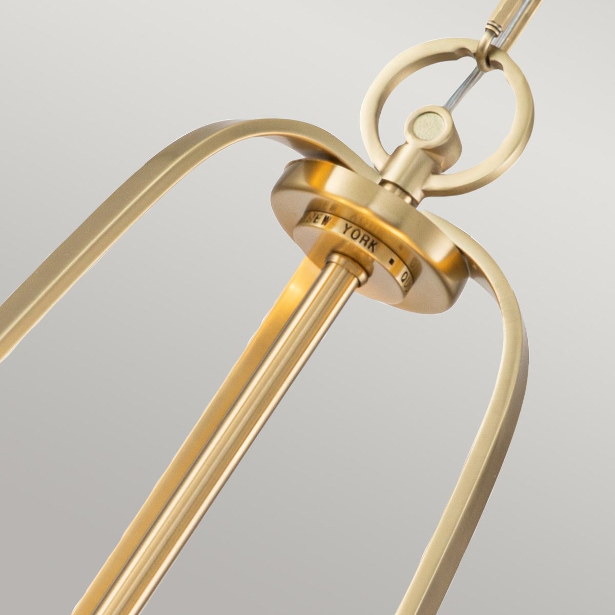 Manhattan Elegance 4 Light Brass Pendant