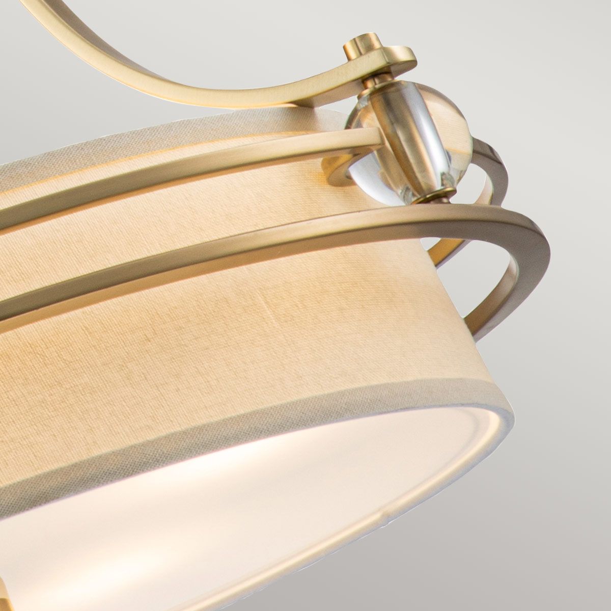 Manhattan Elegance 4 Light Brass Pendant