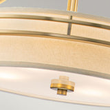 Manhattan Elegance 4 Light Brass Pendant