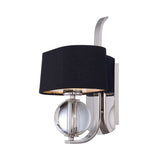 Gotham's Radiance: Imperial Silver Wall Light