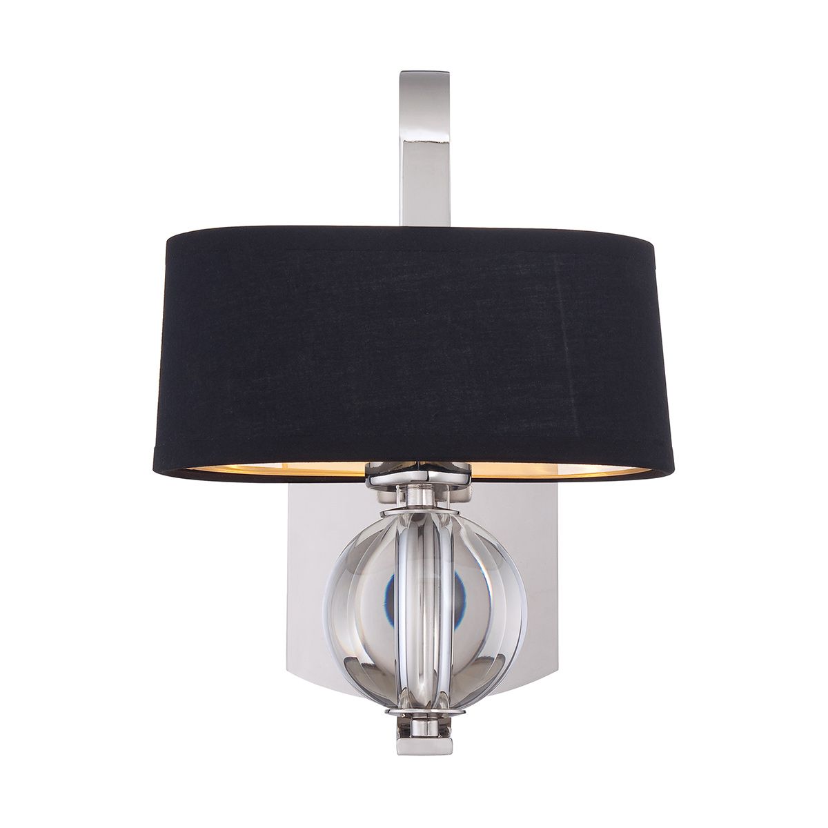Gotham's Radiance: Imperial Silver Wall Light
