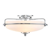 Griffin Polished Chrome 3-Light Interior Flush Mount Fixture