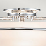 Griffin Polished Chrome 3-Light Interior Flush Mount Fixture