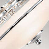 Griffin Polished Chrome 3-Light Interior Flush Mount Fixture