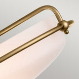 Griffin Triple Light Ceiling Fixture in Weathered Brass