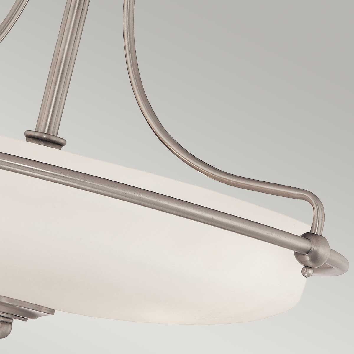 Griffin Antique Nickel Semi-Flush Ceiling Light