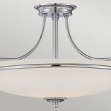 Elegant Griffin Polished Chrome Ceiling Light Fixture