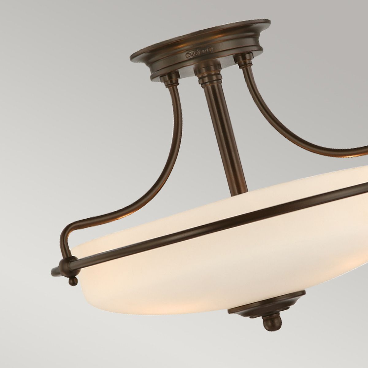 Griffin Palladian Bronze Semi-Flush Ceiling Light