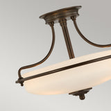 Griffin Palladian Bronze Semi-Flush Ceiling Light