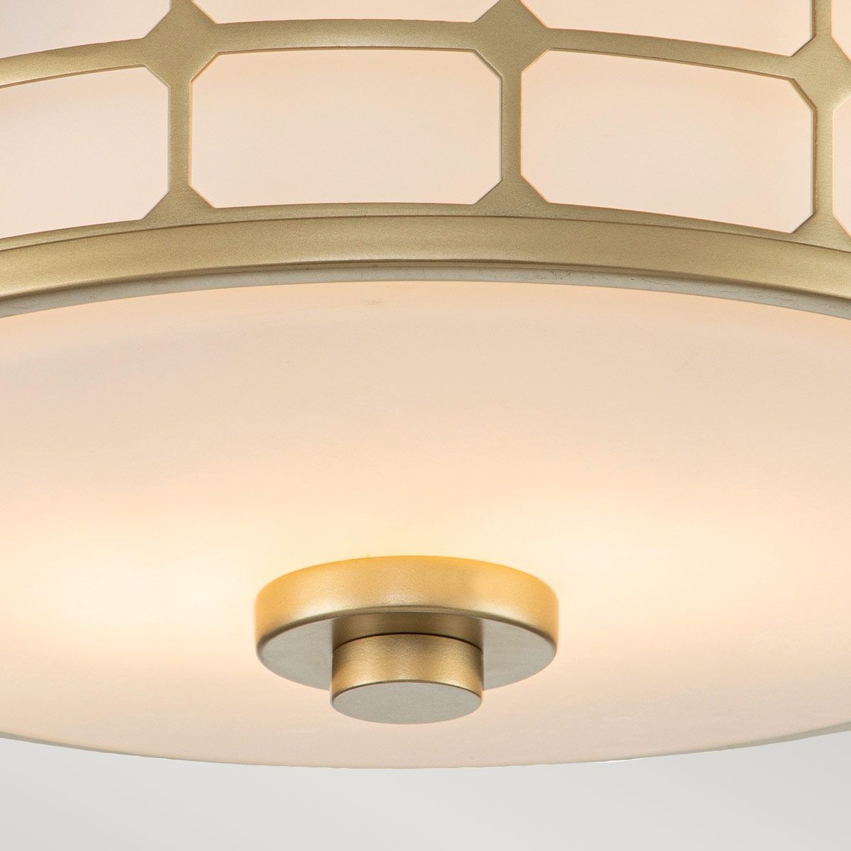 Guardian Brass Glow 2-Light Flush Mount