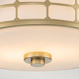 Guardian Brass Glow 2-Light Flush Mount