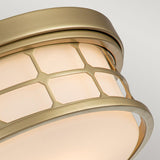 Guardian Brass Glow 2-Light Flush Mount