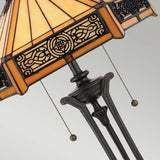 Indus Vintage Bronze Stained Glass Table Lamp