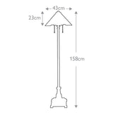 Inglenook Tiffany Glass Floor Lamp with Valiant Bronze Finish