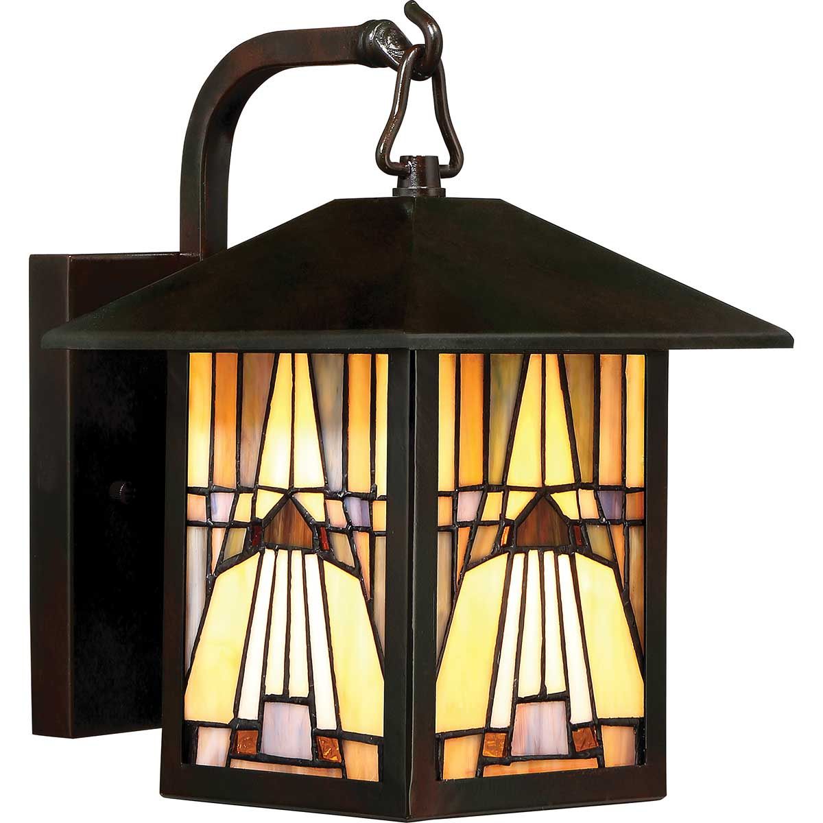 Outdoor Arts & Crafts Wall Lantern - Valiant Bronze Finish