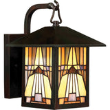 Outdoor Arts & Crafts Wall Lantern - Valiant Bronze Finish