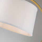 Elegant Jenkins Brushed Brass Table Lamp with Cream Linen Shade