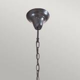 Kami Art Nouveau Stained Glass Pendant Light