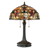 Tiffany Art Nouveau Amber Glow Table Lamp
