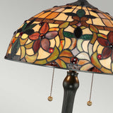 Tiffany Art Nouveau Amber Glow Table Lamp