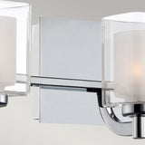 Polished Chrome Kolt Triple Light Bathroom Fixture