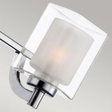 Polished Chrome Kolt Triple Light Bathroom Fixture