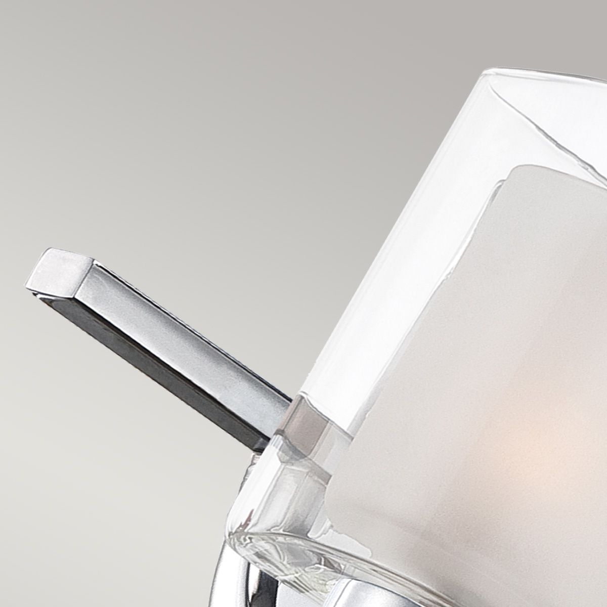 Elegant Dual Light Bathroom Sconce in Polished Chrome