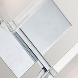Elegant Dual Light Bathroom Sconce in Polished Chrome