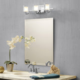 Polished Chrome Kolt Triple Light Bathroom Fixture