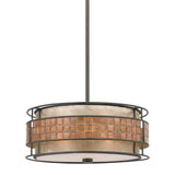 Laguna Radiant Copper Mica Mosaic Pendant Light