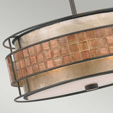 Laguna Radiant Copper Mica Mosaic Pendant Light