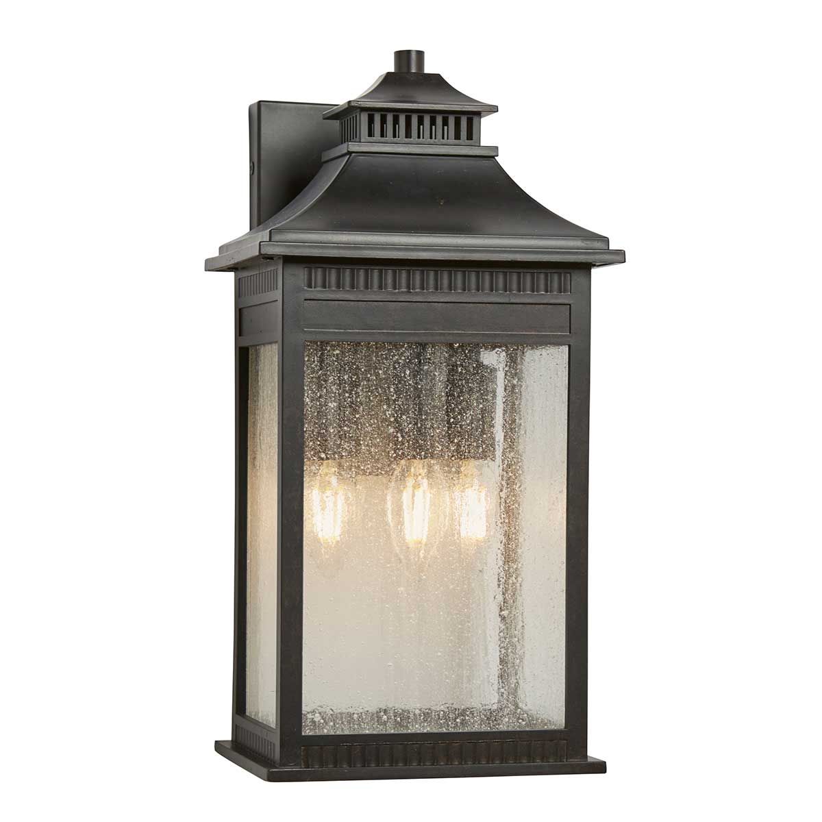 Livingston 3-Light Imperial Bronze Outdoor Wall Lantern