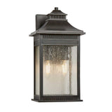 Livingston Medium 2-Light Outdoor Wall Lantern in Imperial Bronze