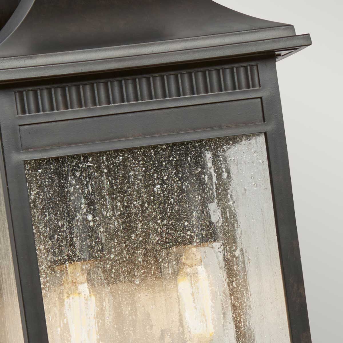 Livingston Medium 2-Light Outdoor Wall Lantern in Imperial Bronze